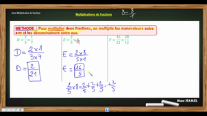 4eme  Multiplication et fractions