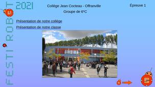 Mission 1 - Festirobot - Reportage des élèves de 6ème C du Collège Jean Cocteau d'Offranville