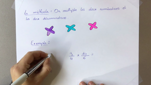 Albane Elsa Margaux Multiplier des fractions.MOV