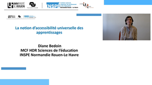 La notion d'accessibilite universelle des apprentissages Diane BEDOIN