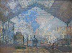 Présentation de la Gare Saint-Lazare de Monet par Owen, Lorenzzo, Naïm et Heddine (6e3)