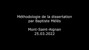 Baptiste Mélès -- Méthode de la dissertation (25 mars 2022).mp4